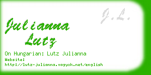 julianna lutz business card